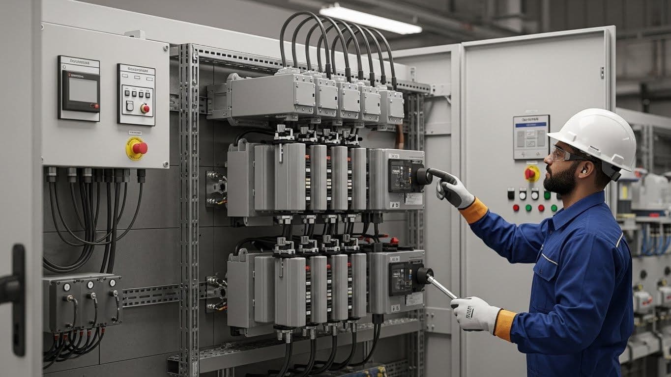 Hidada Power Plant 2A & 2B Jeddah, Jeddah, Saudi Arabia - Manual Transfer Switch 3200A with Tie Switch & Capacitor Banks - ECS Project