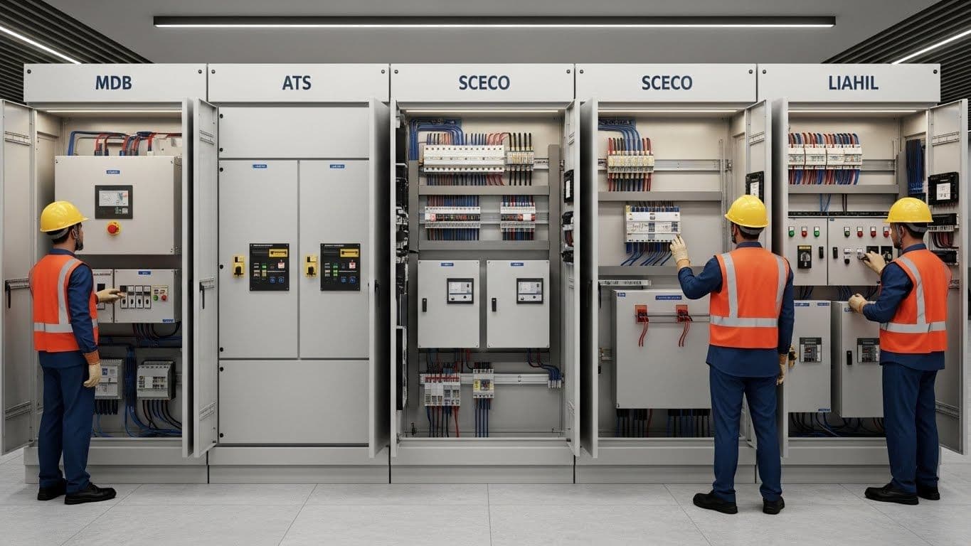 Saudi Investment Bank – Jeddah Al Bawadi Branch, Jeddah, Saudi Arabia - MDB, ATS, SCECO & Lighting Panel - ECS Project