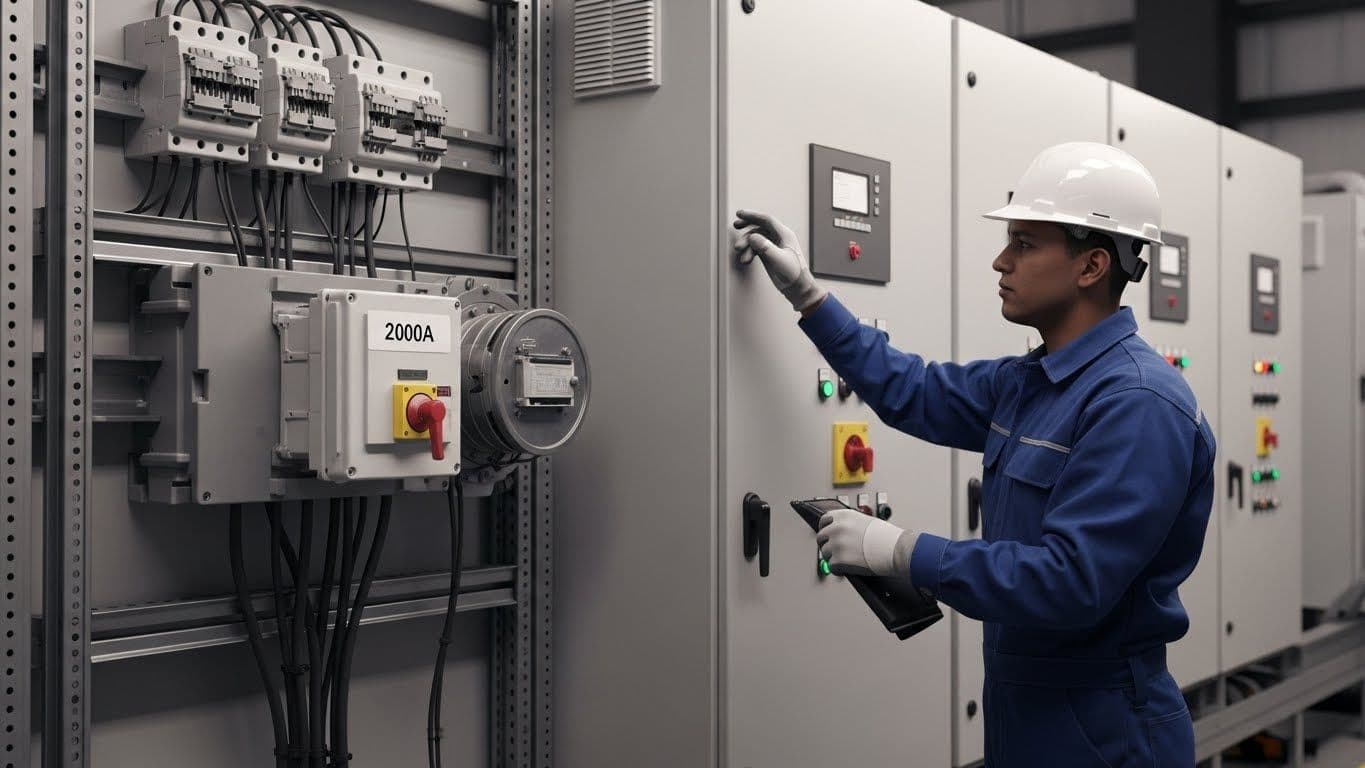 Saudi Glass Factory, Jeddah, Jeddah, Saudi Arabia - Manual Transfer Switch 2000A‐3P (ACB) - ECS Project