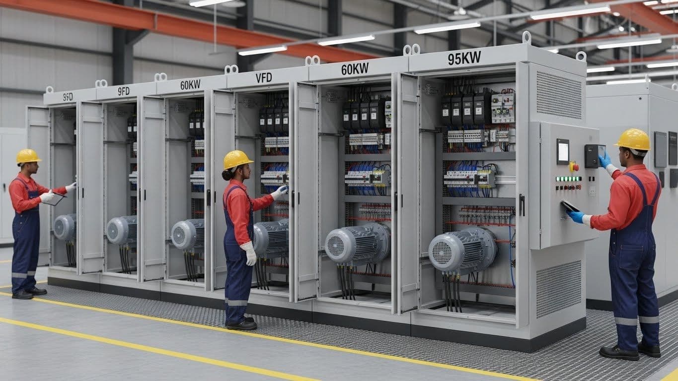 Bahra Cable Factory, Saudi Arabia - MCC for Primary & Secondary Chilled Water (60KW & 95KW) - ECS Project