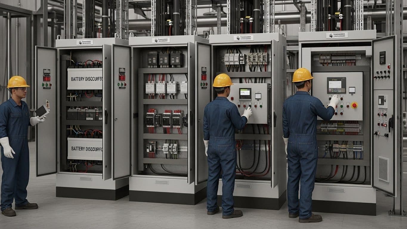 Yanbu-Rabigh Pipe Line, Yanbu, Saudi Arabia - Battery Disconnect & Alarm Panels + 48VDC Load Disconnect Panel - ECS Project