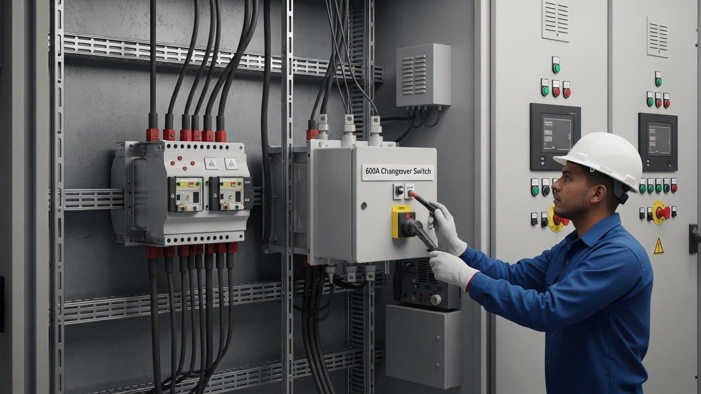 SEC (Substation) Ruwais (Jeddah), Jeddah, Saudi Arabia - Changeover Switch 600A for AHU's - ECS Project