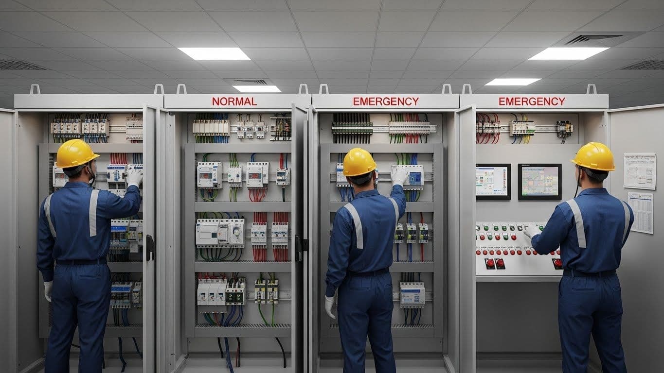 KAIA (Monitoring Room), Saudi Arabia - Normal & Emergency Control Panels Using PLC - ECS Project