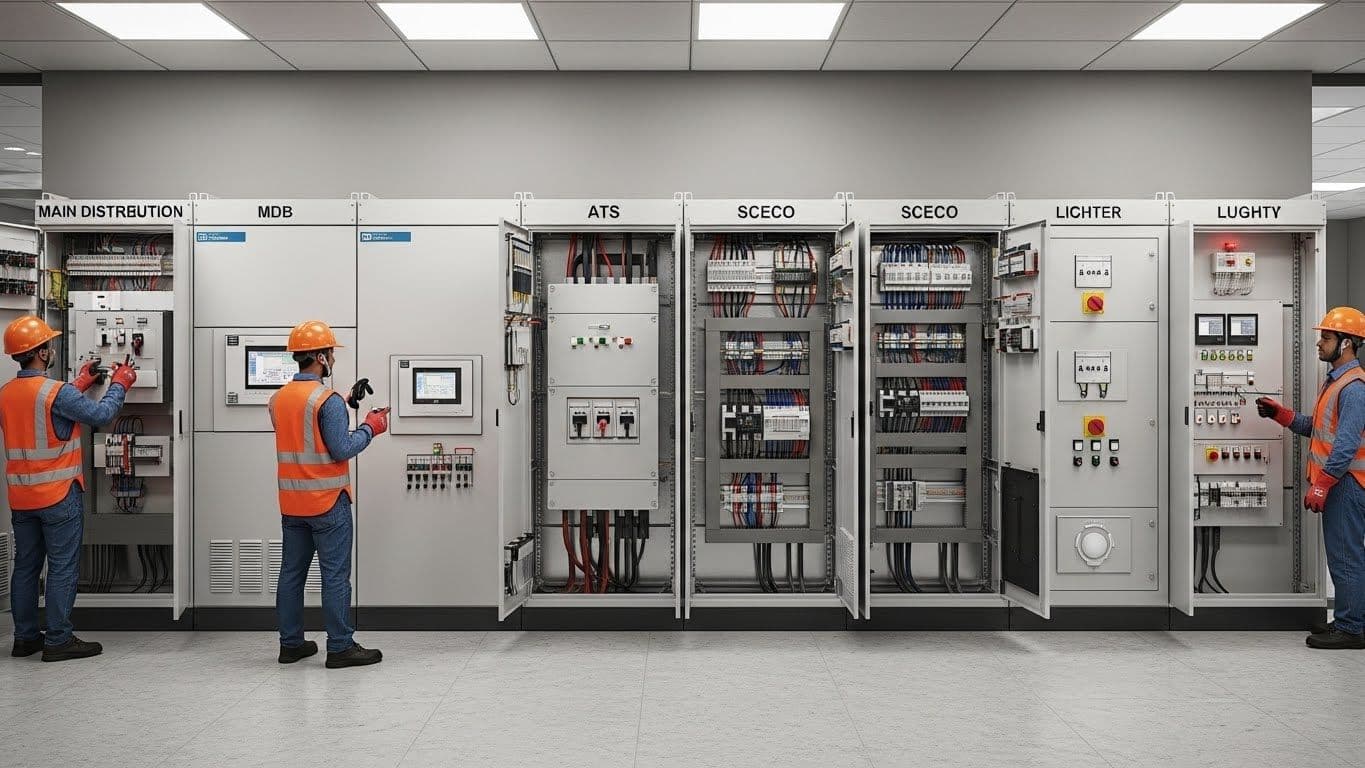 Saudi Investment Bank – TABUK, TABUK, Saudi Arabia - MDB, ATS, SCECO & Lighting Panel - ECS Project