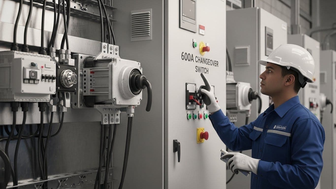SEC (Substation) KM-14 (Jeddah), Jeddah, Saudi Arabia - Changeover Switch 600A for AHU's - ECS Project